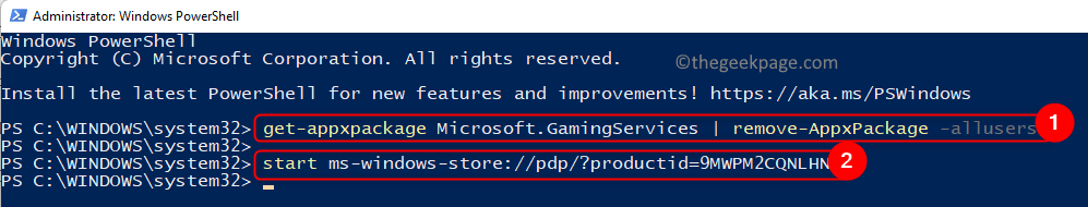Powershell Remove Gaming Services Мин