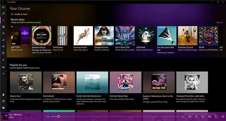 Dernière mise à jour de Groove Music publiée pour les utilisateurs réguliers de Windows 10