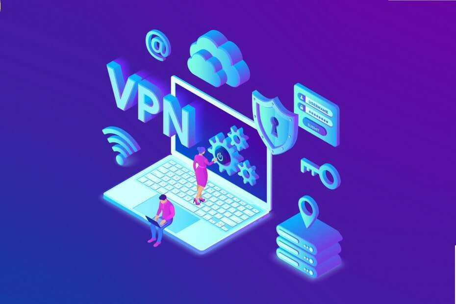 VPN blokkert av sikkerhetsinnstillinger