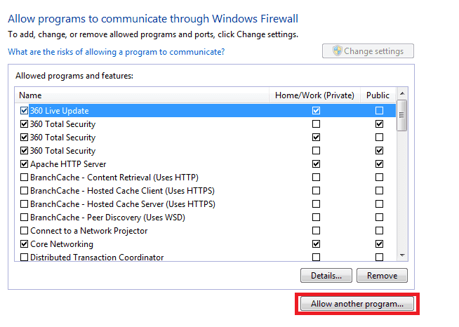 vpn fungerar inte windows 7