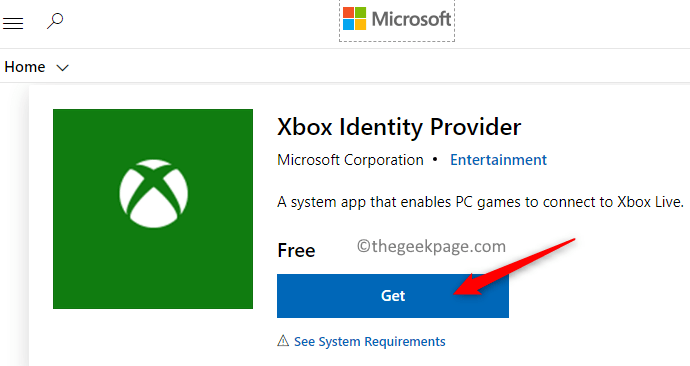 Microsoft Xbox Identity Rpovider Min.