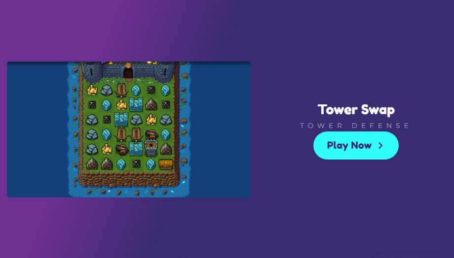 Tower swap αμυντικό παιχνίδι προγράμματος περιήγησης