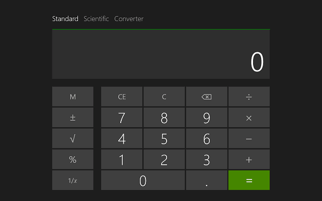 ברירת מחדל של windows-8.1-calculator-app