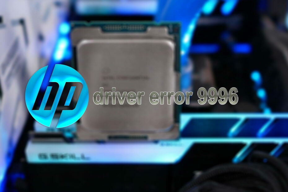 Windows 10. पर HP ड्राइवर त्रुटि 9996 को ठीक करें