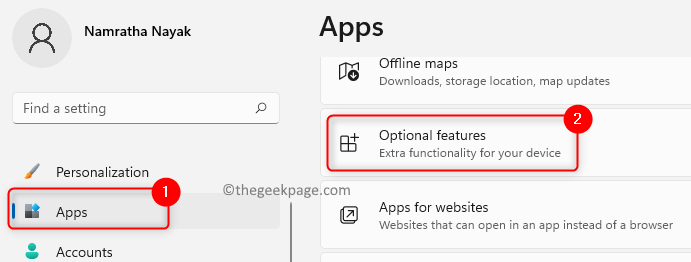 Apps Optionale Funktionen Min