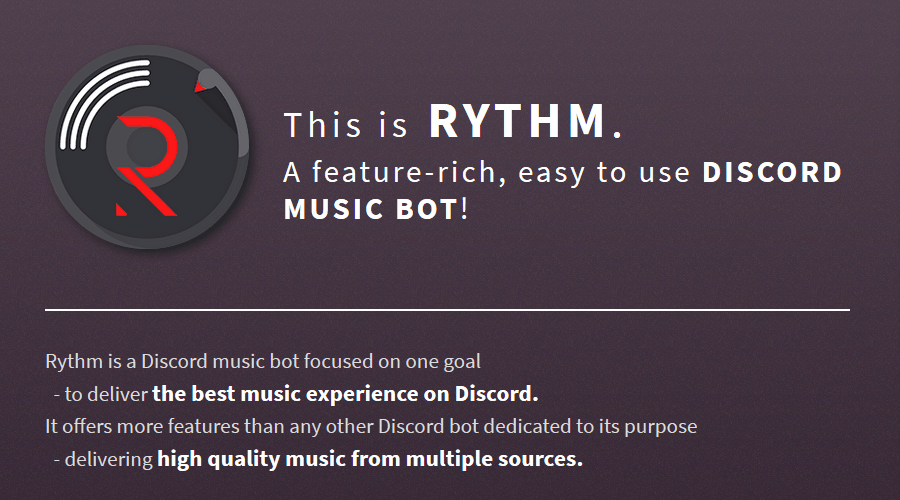 robot de música rythm discord