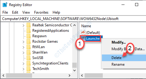 Launcher Key Delete