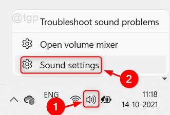 Configuración de sonido desde la barra de tareas