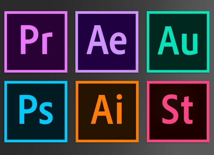„Adobe“ logotipo rinkinys - visiškai pašalinkite „Adobe“ programų tvarkyklę