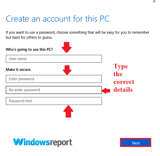 creare un account per questo PC si è verificato un problema durante la connessione all'errore onedrive