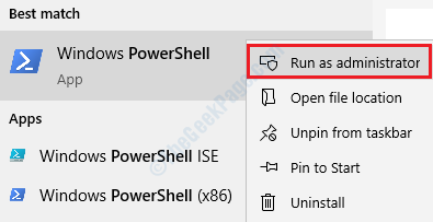 1 administrateur Powershell