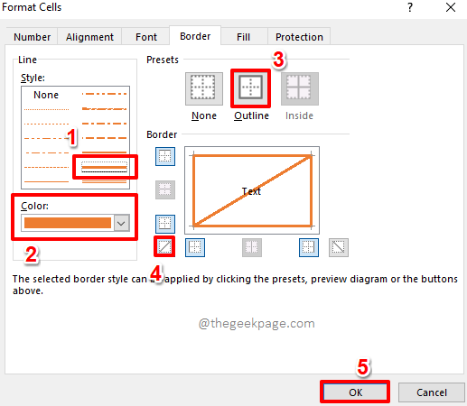 Microsoft Excel में किसी सेल में विकर्ण रेखा कैसे सम्मिलित करें