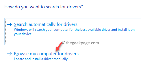 Atualizar drivers Procure drivers em meu computador