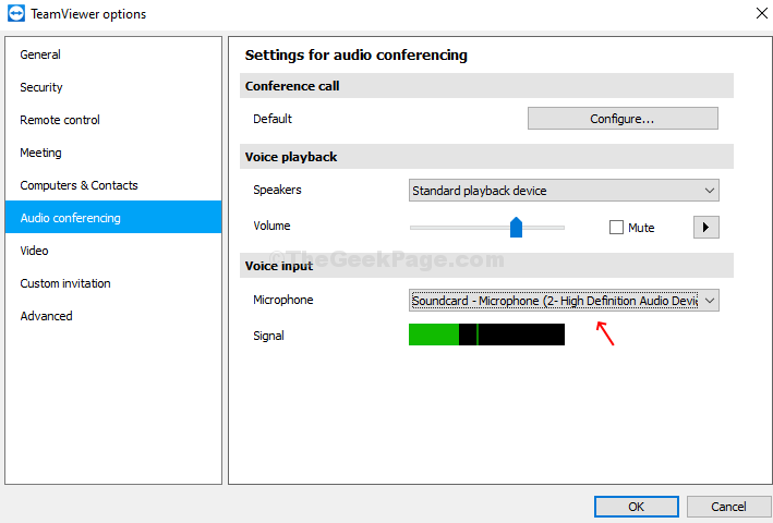 Opraviť problém s mikrofónom a zvukom TeamViewer, ktorý nefunguje v systéme Windows 10
