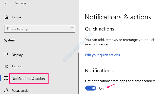 Application de notifications