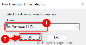 Disk Cleanup Pilih Drive Min