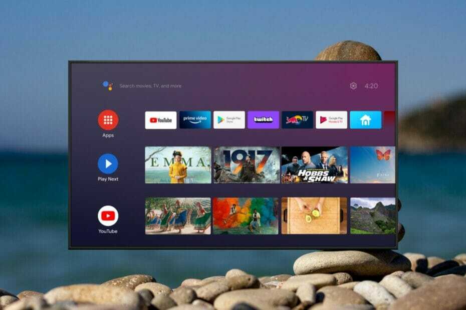 Android TV için özellik görüntüsü Opera tarayıcısı