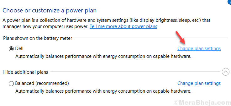 Plan de energía Mín.