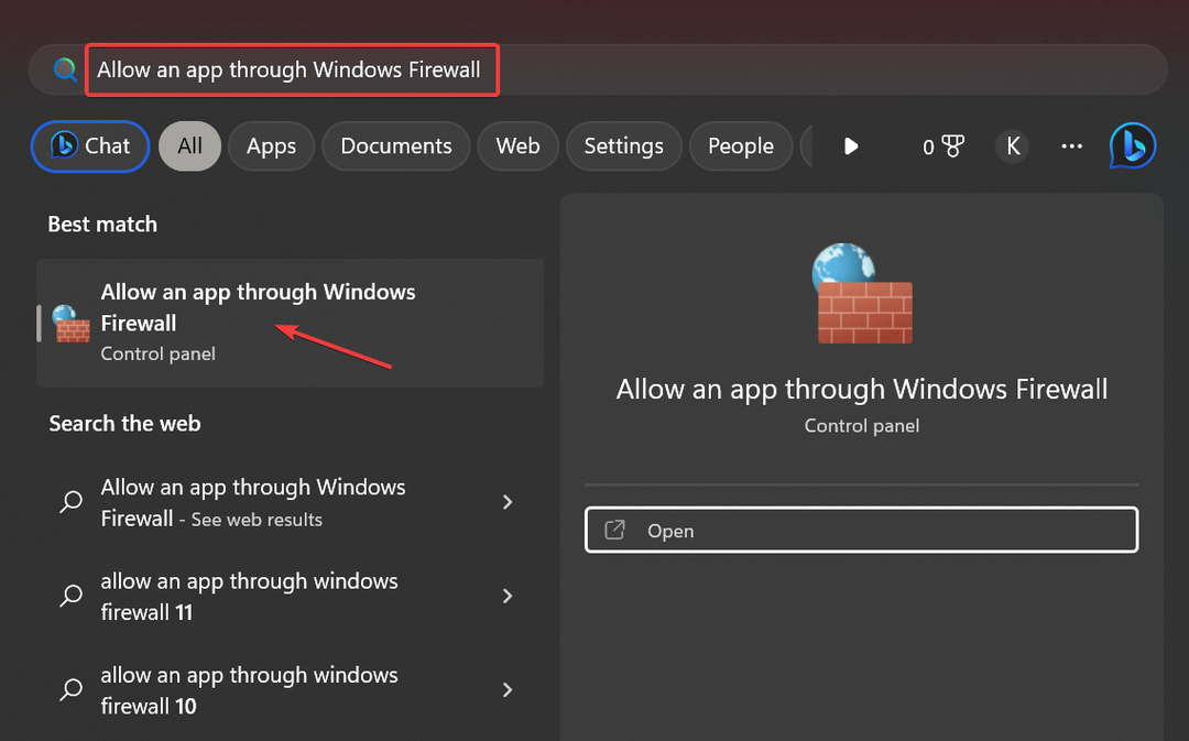 izinkan aplikasi melalui Windows Firewall untuk memperbaiki kesalahan pemindai ip tingkat lanjut