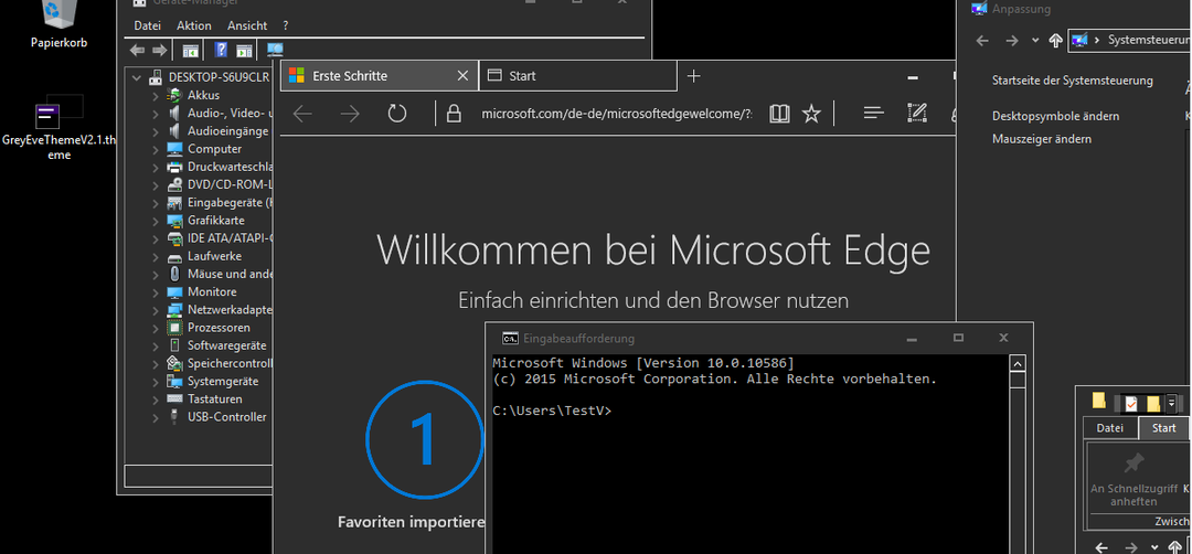 sivo predvečerje Windows 11 tema
