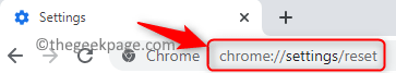 Mínimo de redefinição das configurações do Chrome
