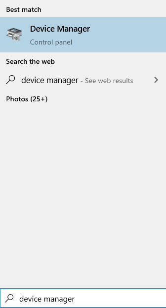 Диспечер на устройства Windows Търсене Мин