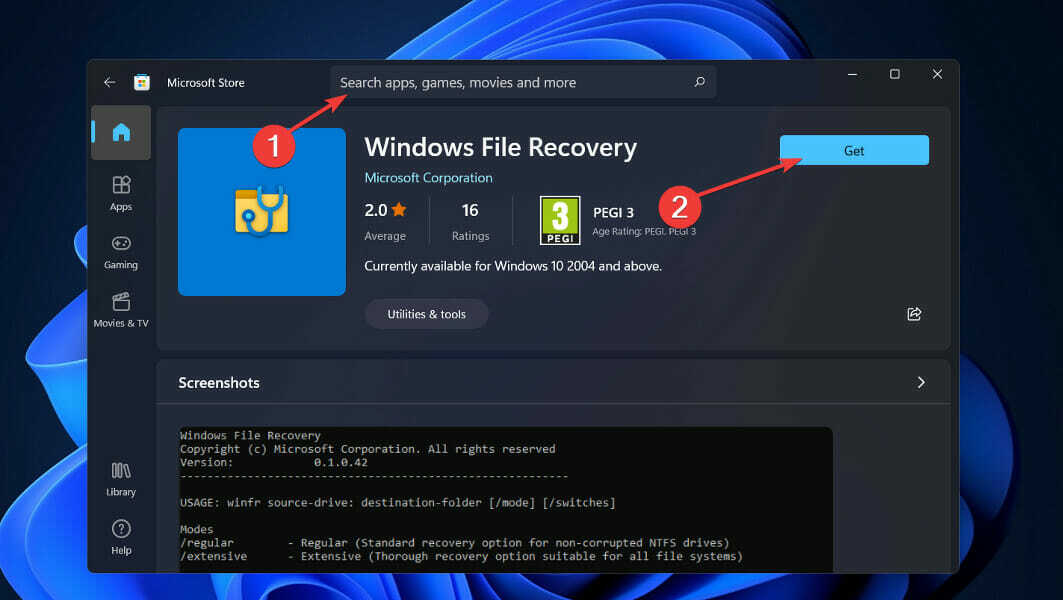 Windowsi failide taastamine kustutatud failide taastamine Windows 11