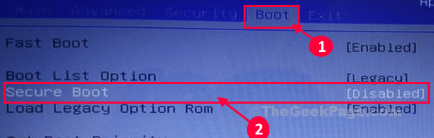Secure Boot Enter