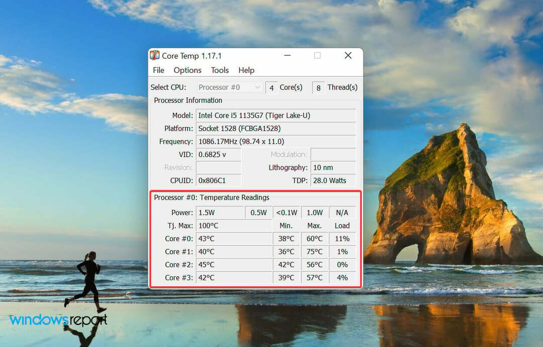 Controlla la temperatura della CPU in Windows 11