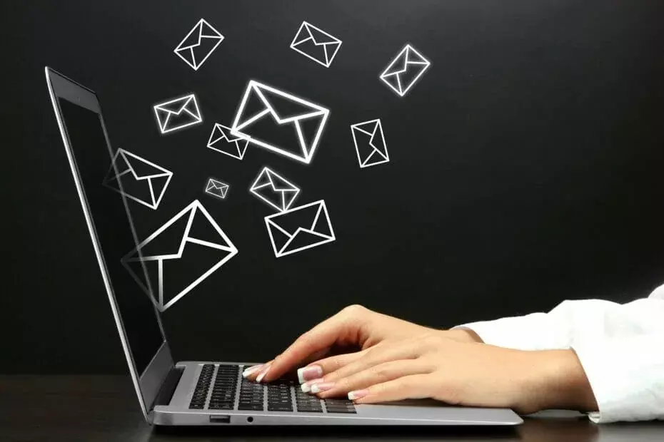 Sendte genstande viser ingen Live Mail-e-mails