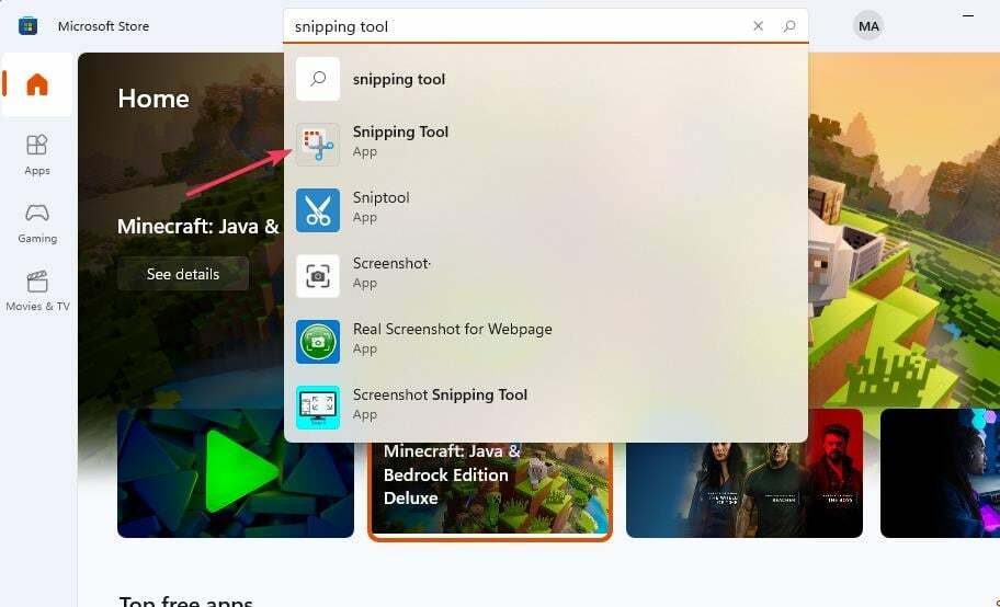 Snipping Tool 検索結果 Snipping Tool windows 11 を再インストール