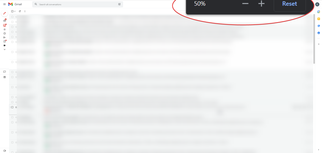 Kā mainīt Gmail izmēru, lai tas ietilptu ekrānā, ja tas ir pārāk plats