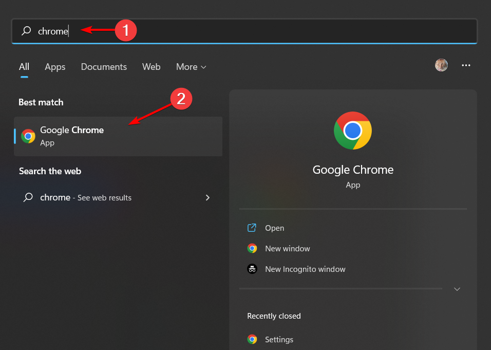 Las extensiones de contracción de Chrome-search no funcionan