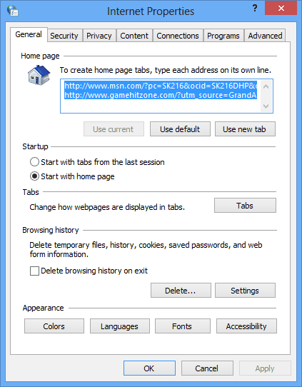 Internet Explorer melnā ekrāna problēmu novēršana
