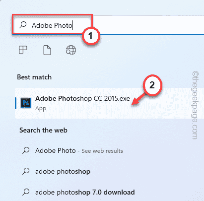 Búsqueda mínima de Adobe