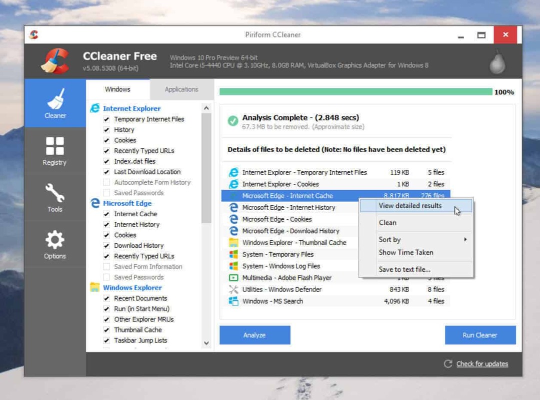 CCleanerin uusimmat päivitykset ja yhteensopivuus Windows 10: n 8.1 -käyttöjärjestelmälle