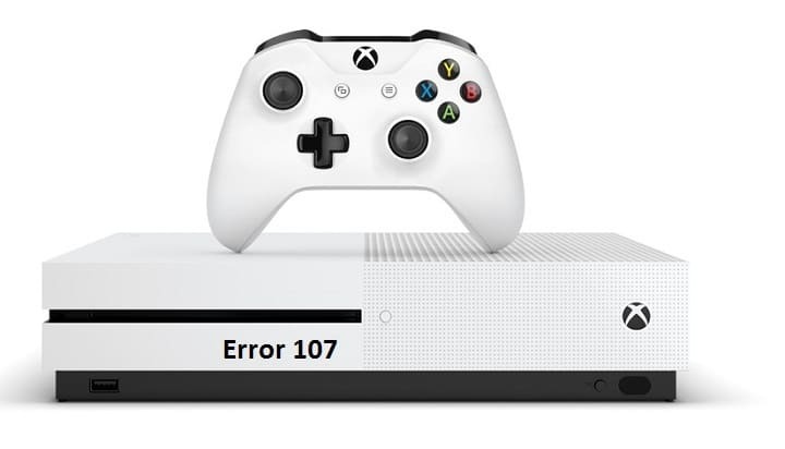 Xbox One S -vikakoodi 107 [FIX]