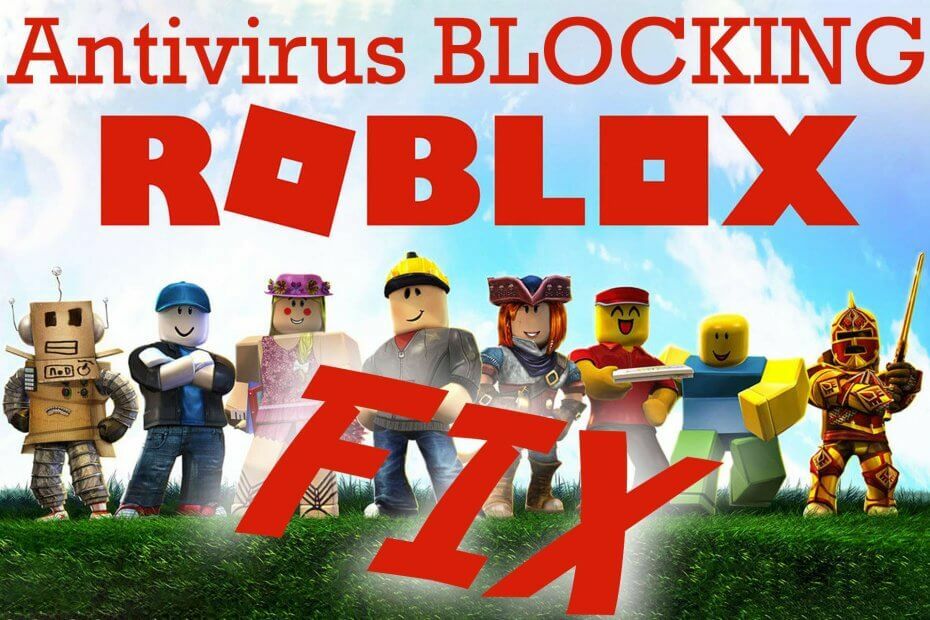 roblox blokovaný antivirem