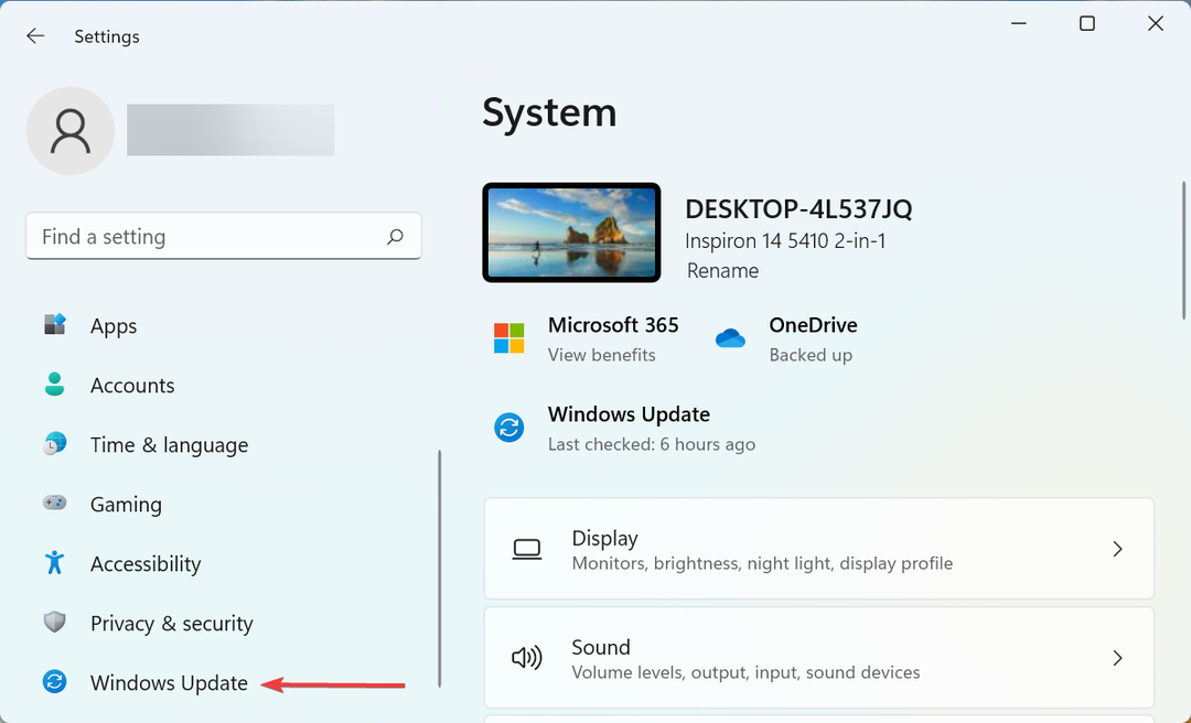 Windows Update לתיקון חלונות 11 נשמע מעוות