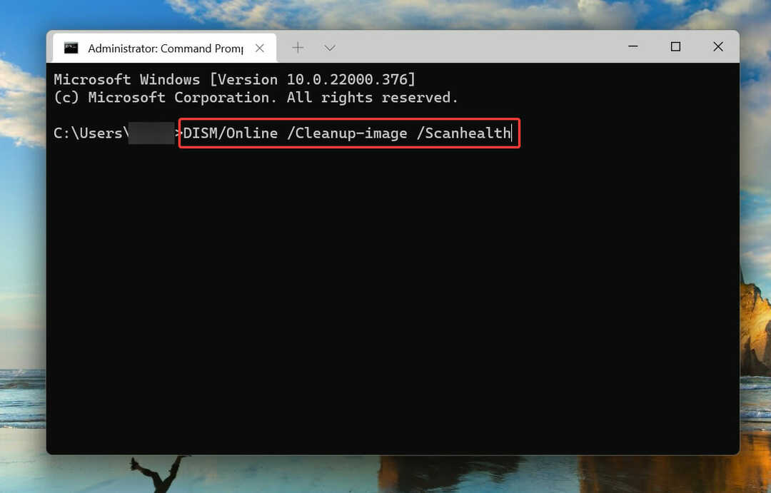 Запустите DISM, чтобы исправить ошибку, когда платформа фильтрации Windows заблокировала соединение