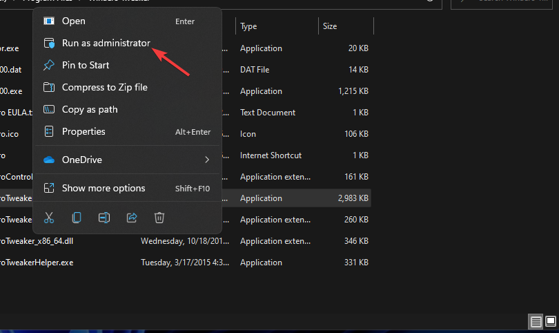 Rulați ca opțiune de administrator logitech g hub Windows 11 nu funcționează
