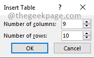 Excel-Zeilen min
