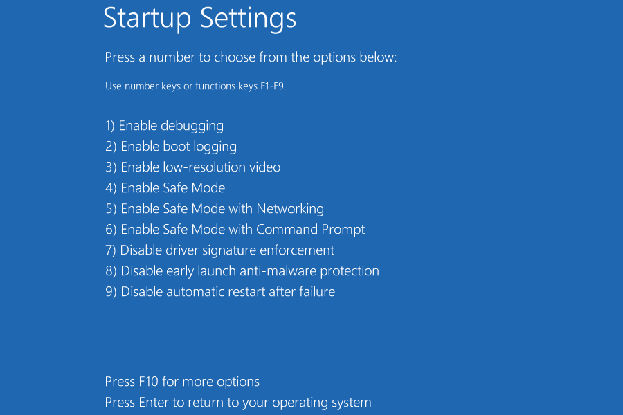 Mulai mode aman untuk memperbaiki Windows 10