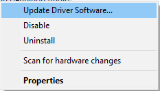 Atualizar software de driver