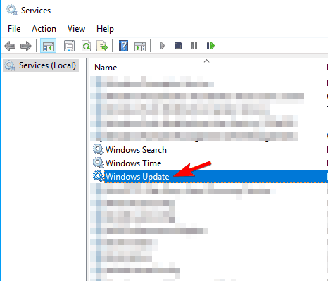 WindowsUpdateサービス