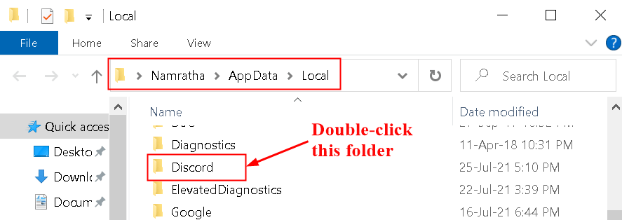 Dossier Discord Appdata Local Min