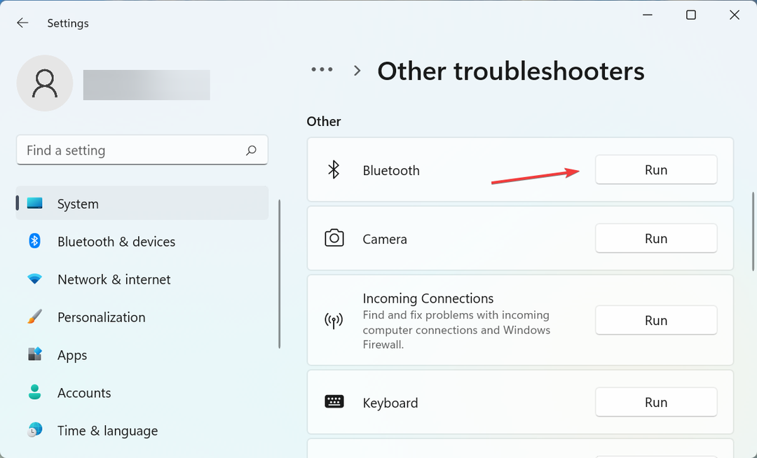 Poradce při potížích s Bluetooth pro opravu chybějícího bluetooth ve správci zařízení Windows 11