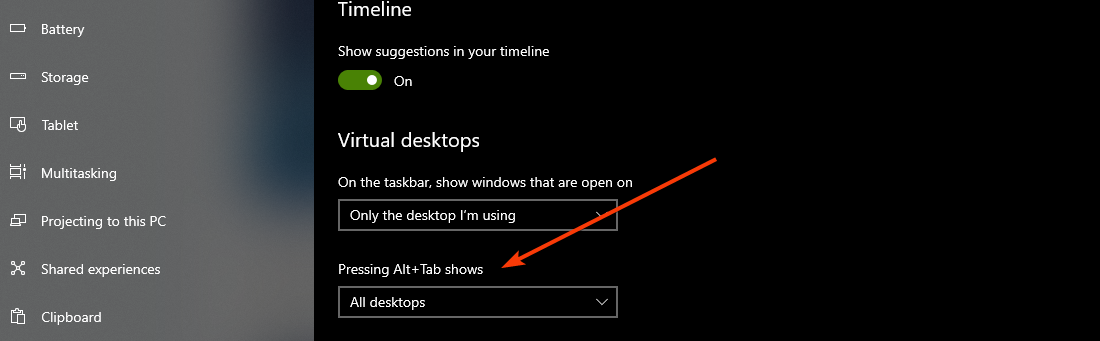 Benutzer-Alt-Tab nach Windows-Update