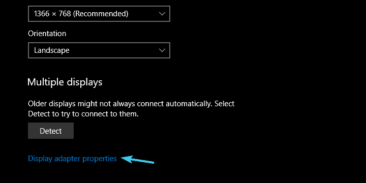 Ekrano mirgėjimas atnaujinus į „Fall Creators Update“