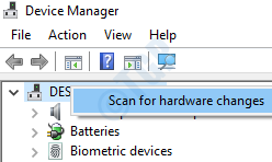 6 Hardwareänderungen scannen Scan